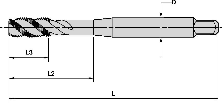 Метчик м6 чертеж