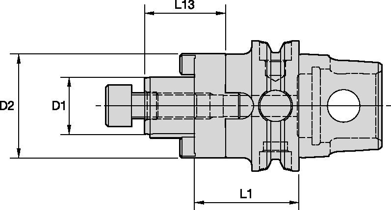 KM50TS™ Shank Tools - CS Combi-Type Shell Mill Adapters