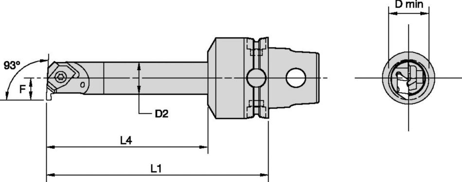KM40TS™ Internal Cutting Units - Top Notch™ Threading and Grooving