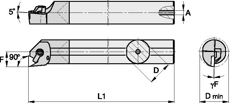 Kendex™ Boring Bars Kendex Positive Inserts