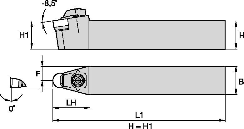 MTS Toolholders -MN for Kendex™ Negative Inserts