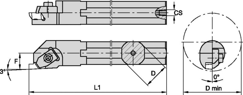 Grooving and Cut-Off - Top Notch™ Grooving Boring Bars