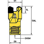 Diâmetro de perfuração 24 mm (15/16") • Dois pinos • Acionador DIN 405