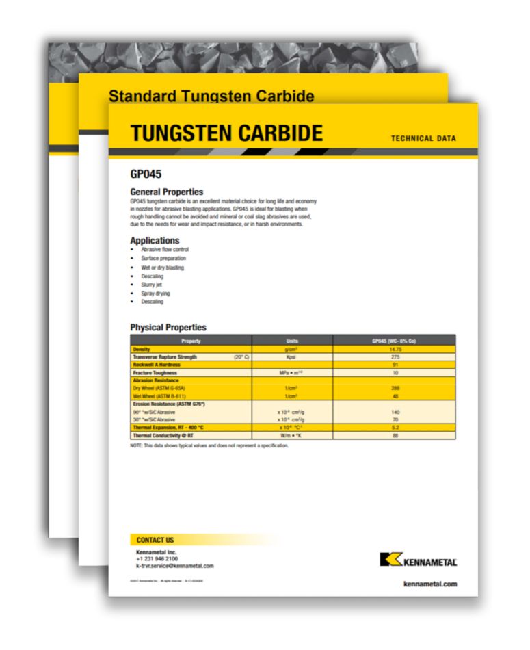 Catalogs, Brochures, and Data Sheets – Kennametal