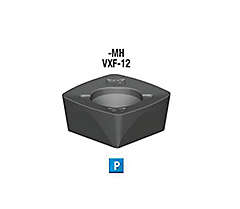 VXF-12 series MH geometry insert with material icon P