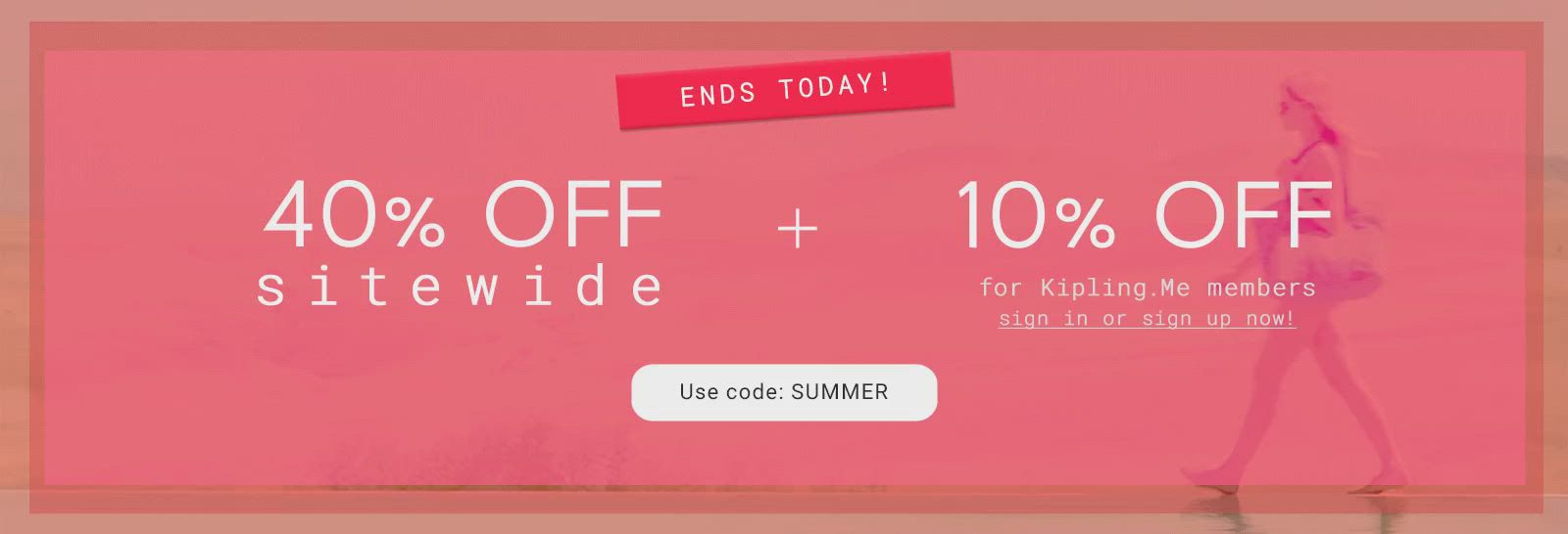 40% Off Sitewide + 10% Off For Loyalty