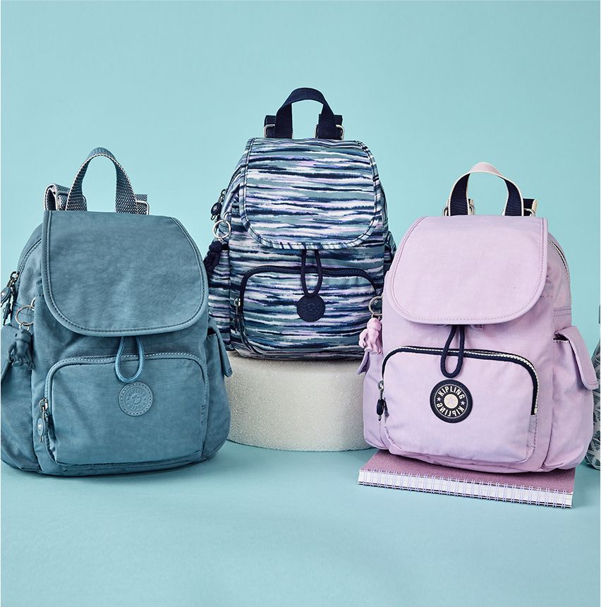 Kipling Live.Light - colorful array of backpacks, luggage, wallets, messenger travel accessories and much