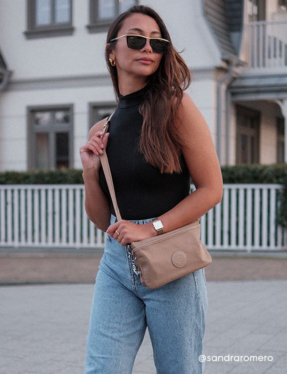 Cross Body Bag with Pouch, Streets of Seoul