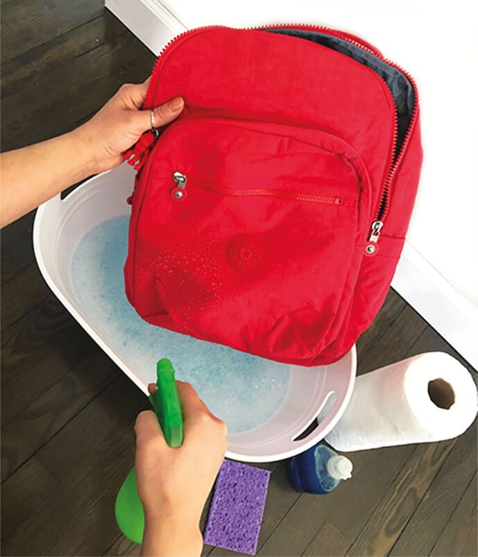 washing kipling backpacks