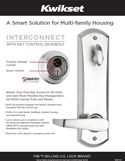 Interconnect with Key Control Deadbolt Sell Sheet
