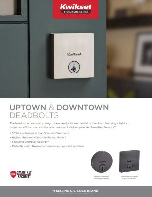 Uptown Downtown Deadbolt Sell Sheet
