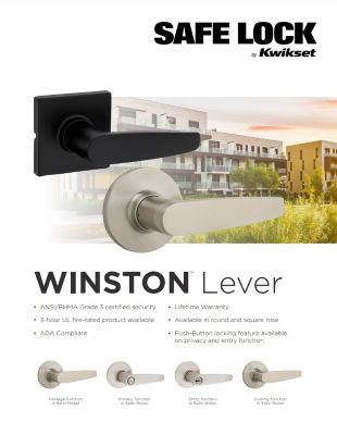 Winston Safe Lock Sell Sheet