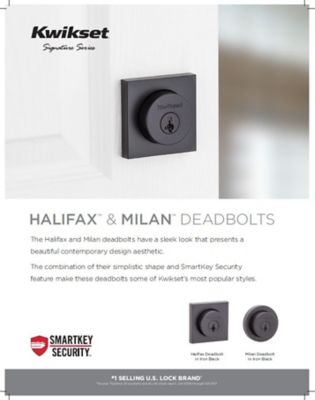 Halifax & Milan Deadbolt SmartKey Security