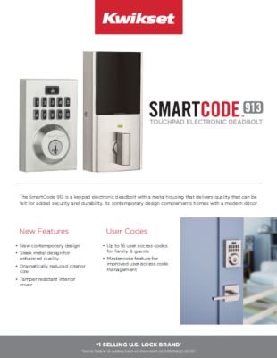 SmartCode 913 Contemporary Sell Sheet