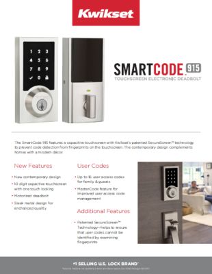 SmartCode 915 Contemporary Sell Sheet