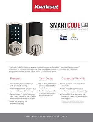 SmartCode 916 RAS Sell Sheet