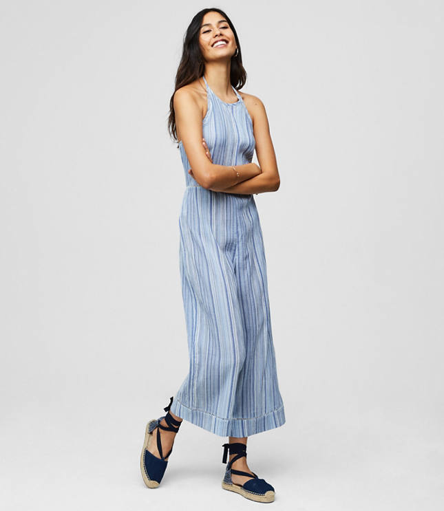 loft blue jumpsuit