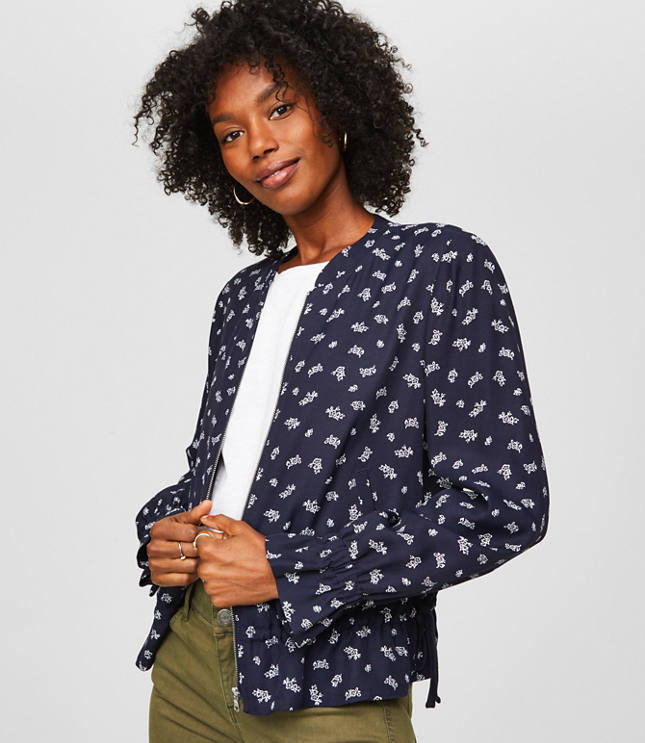 floral shirt with jacket