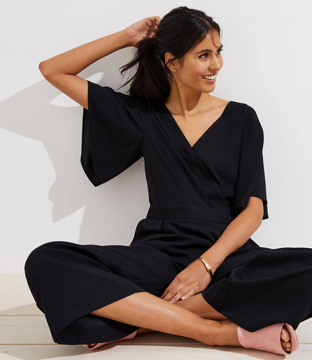 petite flare jumpsuit