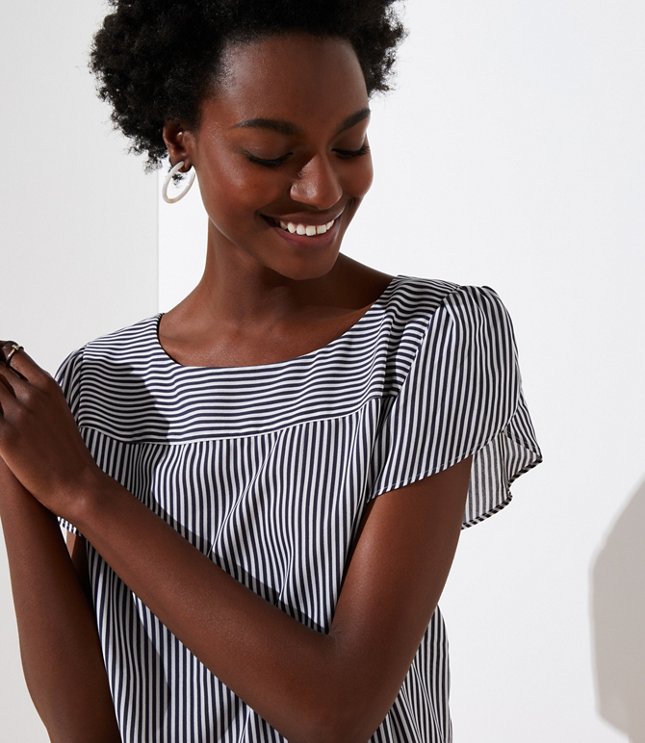 loft petal sleeve top