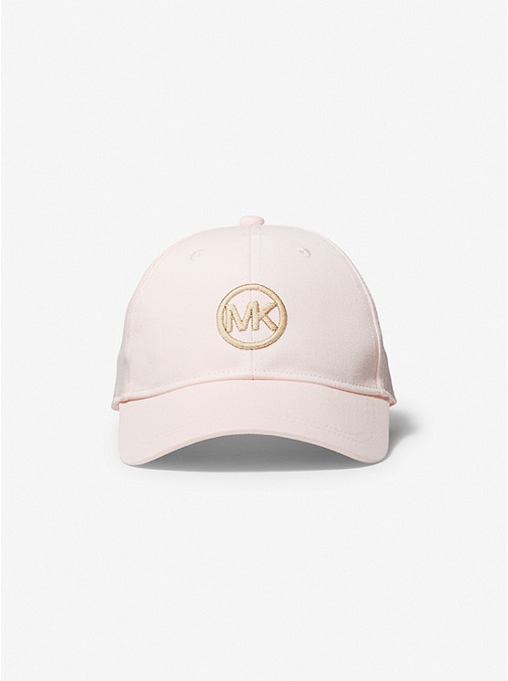 MK 11102 Logo Embroidered Cotton Baseball Hat PALE PINK