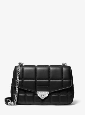 30F0S1SL3L - SoHo Large Quilted Leather Shoulder Bag BLACK