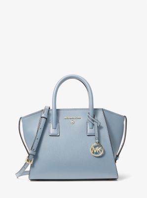 30H1G4VS5L - Avril Small Leather Top-Zip Satchel PALE BLUE
