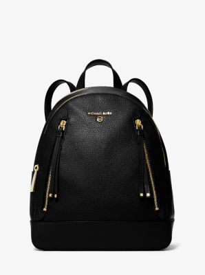 30H1GBNB2L - Brooklyn Medium Pebbled Leather Backpack BLACK