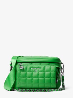 30R3S04M6I - Slater Medium Quilted Leather Sling Pack PALM GREEN