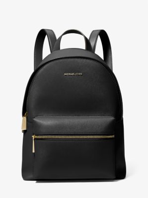 30S3GYDB6L - Sally Medium 2-In-1 Logo and Faux Leather Backpack BLACK