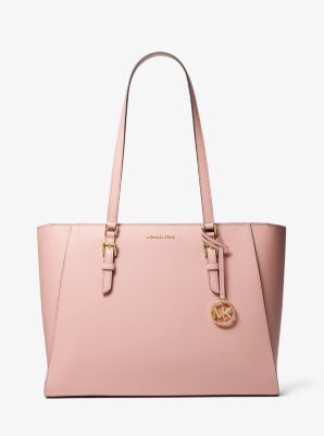 30S3GYDT7L - Sally Large 2-In-1 Saffiano Leather and Logo Tote Bag PINK