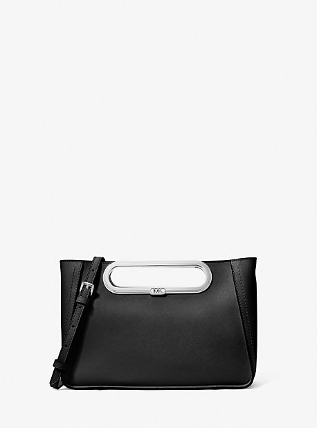 30S3SCSC3L - Chelsea Large Saffiano Leather Convertible Crossbody Bag BLACK