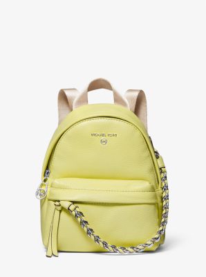 30T0S04B0L - Slater Extra-Small Pebbled Leather Convertible Backpack LIMELIGHT