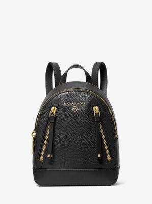 30T2GBNB0L - Brooklyn Extra-Small Pebbled Leather Backpack BLACK