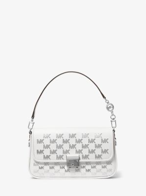30T2S2BL1Y - Bradshaw Small Embellished Faux Leather Convertible Shoulder Bag OPTIC WHITE