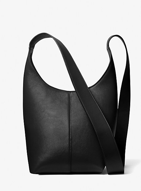 31F3MDEH1L - Dede Mini Leather Hobo Bag BLACK