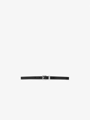 31S2PBLA1L - Leather Waist Belt BLACK
