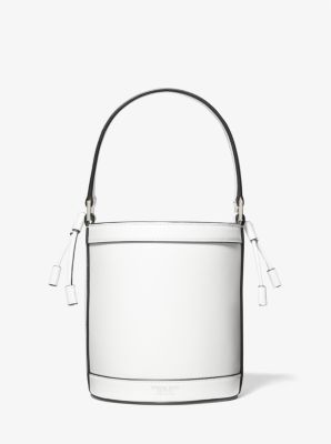 31S2PDYX3L - Audrey Medium Leather Bucket Bag OPTIC WHITE