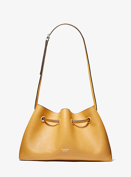 31S2PMCX8L - Monica Medium Leather Shoulder Bag PEANUT