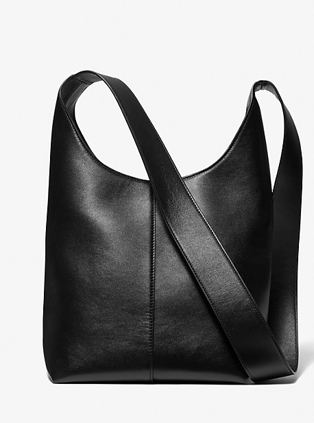 31S3BDEH3L - Dede Medium Leather Hobo Bag BLACK