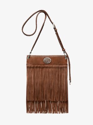 31T0NNOT9S - Monogramme Fringed Suede Messenger Bag LUGGAGE
