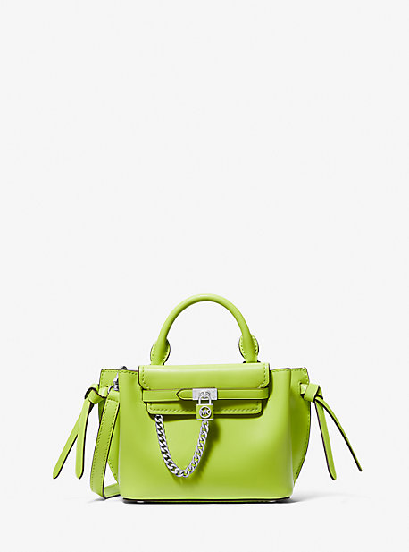 32S3S9HC0L - Hamilton Legacy Extra-Small Leather Belted Satchel BRT LIMEADE