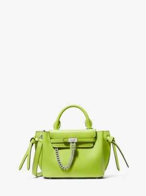 32S3S9HC0L - Hamilton Legacy Extra-Small Leather Belted Satchel BRT LIMEADE