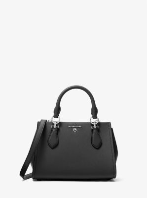 32T2S6AC1L - Marilyn Small Saffiano Leather Crossbody Bag BLACK
