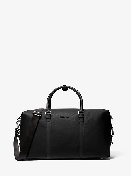 33F1LHDU3L - Hudson Leather Duffel Bag BLACK