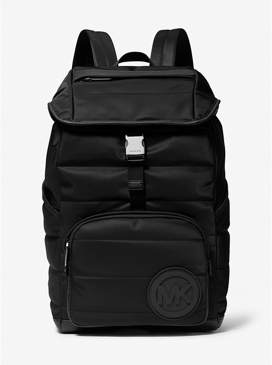 MK 33F2LBKB6O Brooklyn Quilted Nylon Backpack BLACK