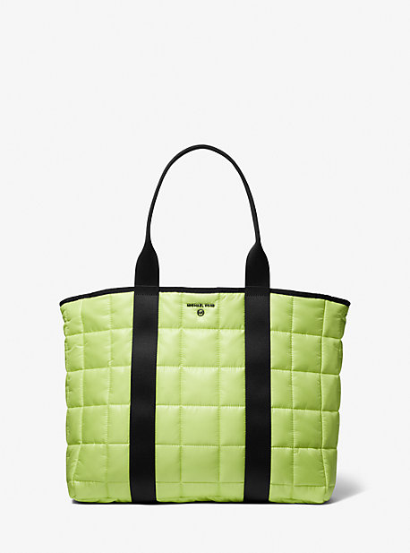 33S2TBKT3U - Brooklyn Quilted Recycled Polyester Tote Bag BT LIMEADE