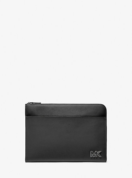 33S3PHDU1X - Hudson Leather Laptop Case BLACK
