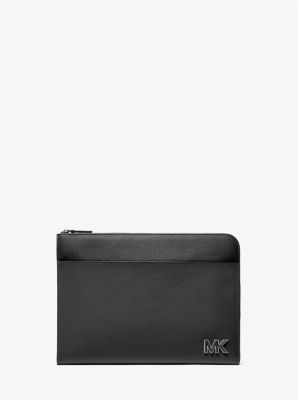 33S3PHDU1X - Hudson Leather Laptop Case BLACK