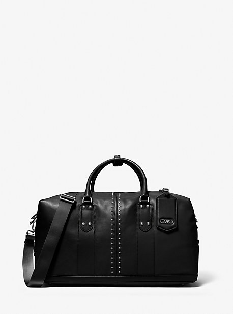 33S3SASU3X - Astor Studded Leather Duffel Bag BLACK